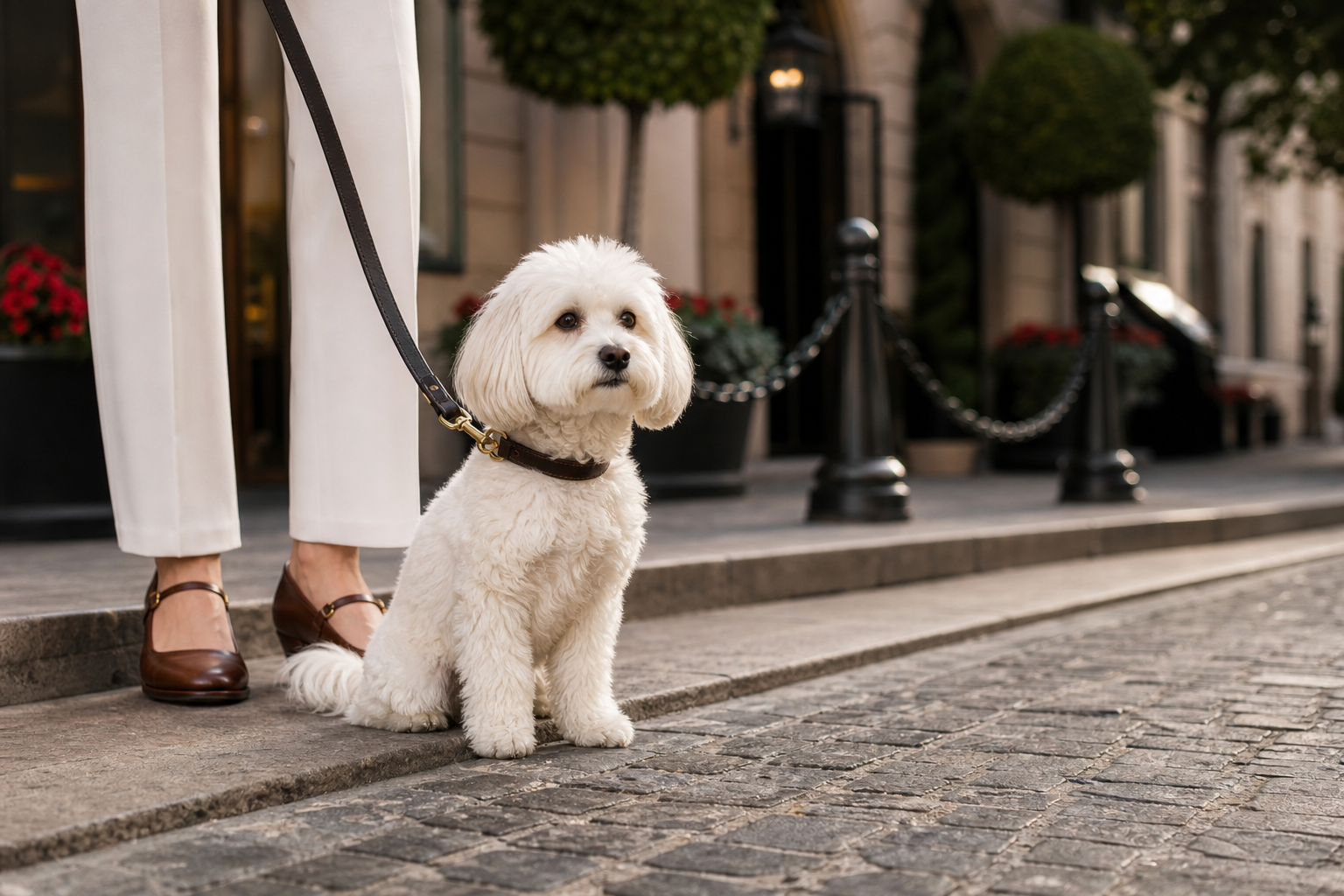 Casual stroll with your pet in New York