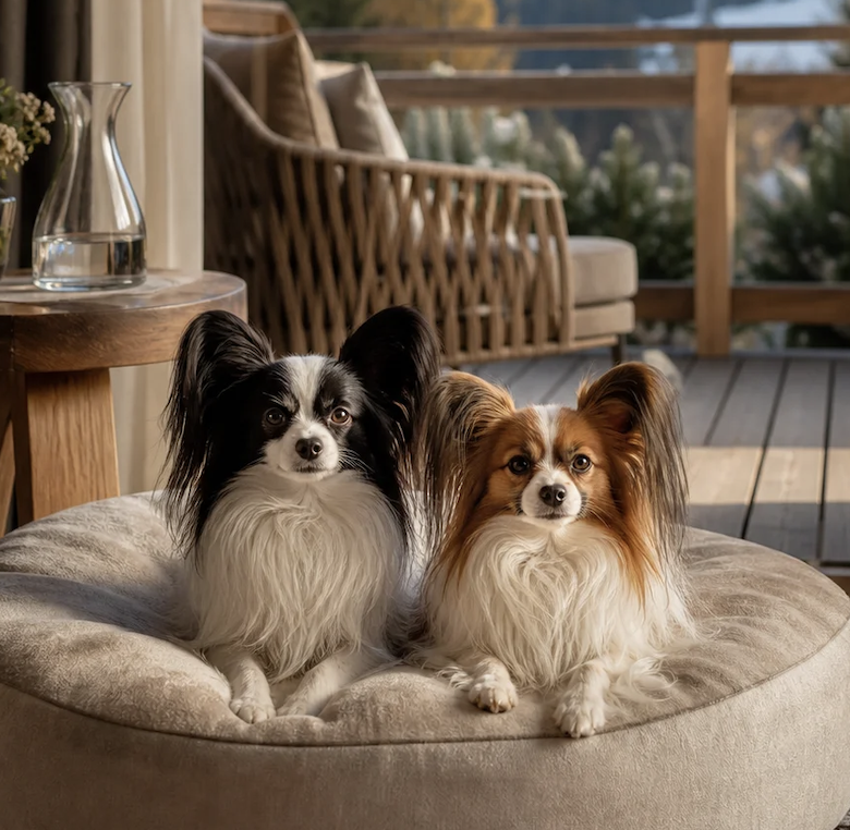 Papillon is an alert, energetic dog
